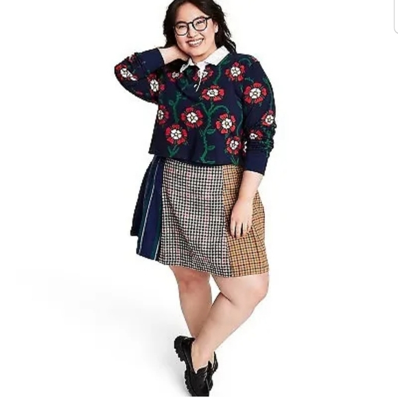 Women's Rose Print Collared Long Sleeve Rugby Shirt - Rowing Blazers - Picture 2 of 9